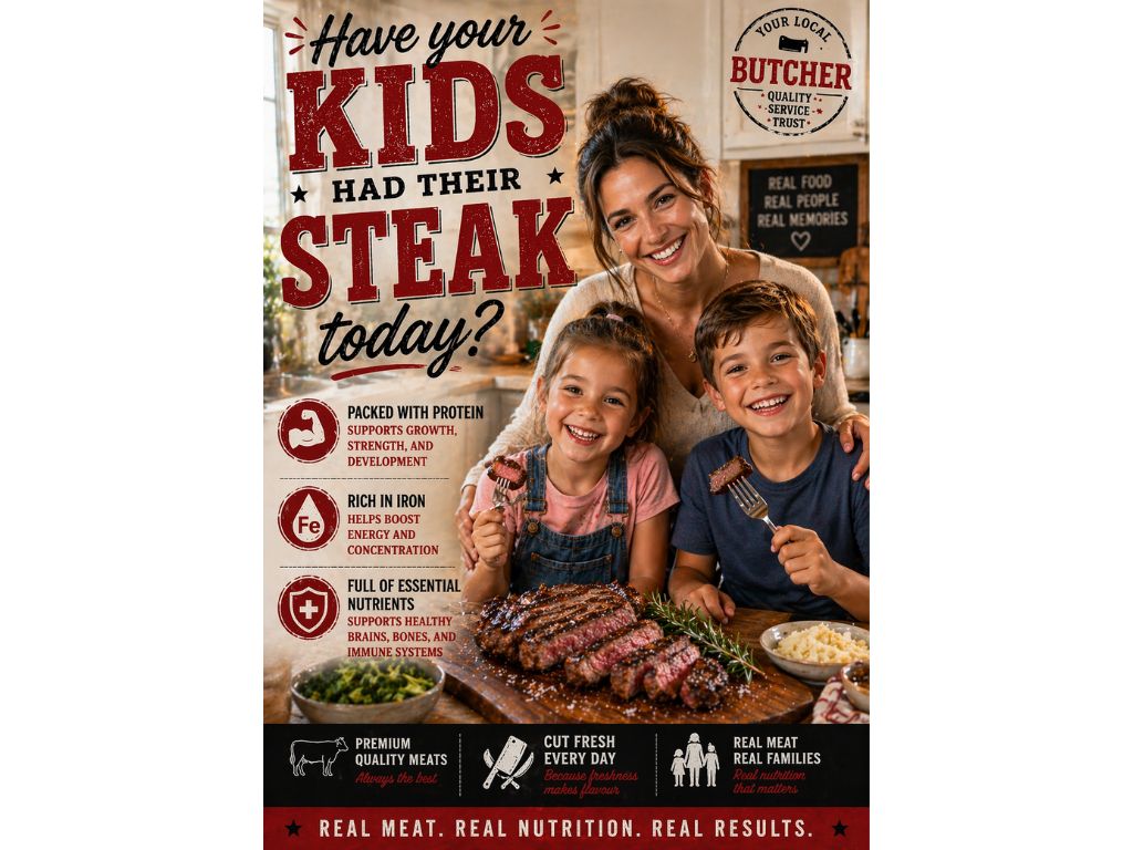 HAVE YOUR KIDS HAD THEIR STEAK TODAY