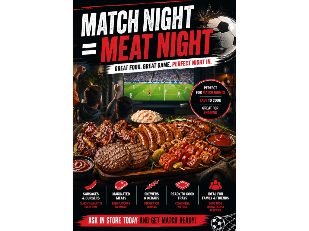 MATCH NIGHT = MEAT NIGHT - BLACK