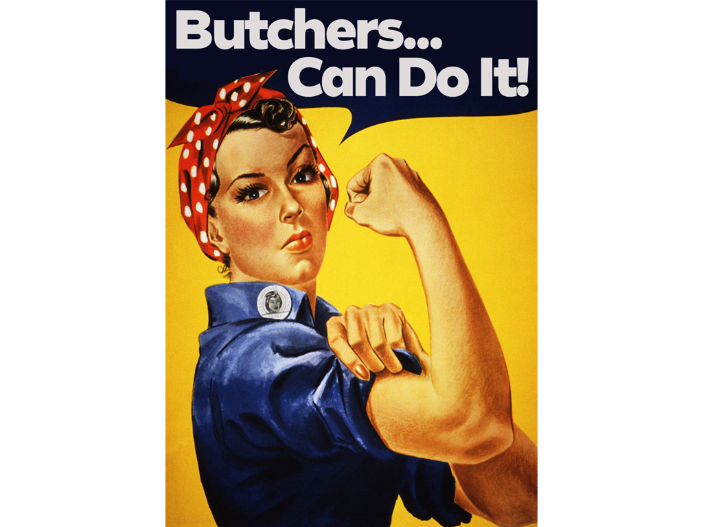 BUTCHERS CAN DO IT POSTER A1 PORTRAIT