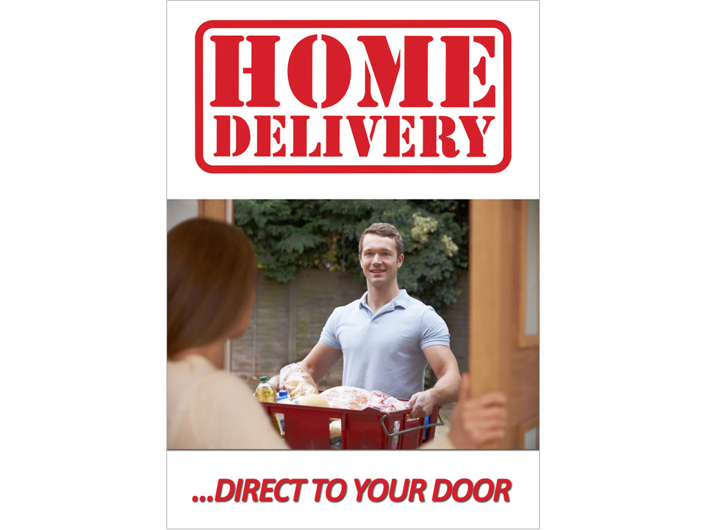 HOME DELIVERY POSTER A1 PORTRAIT