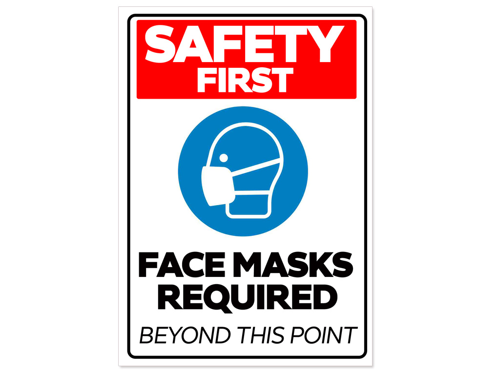 Face Mask Poster 2 A3 Portrait