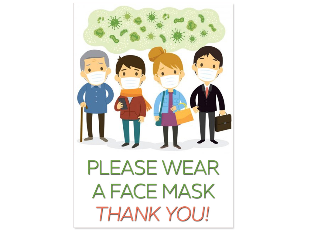 Face Mask Poster 3 A3 Portrait