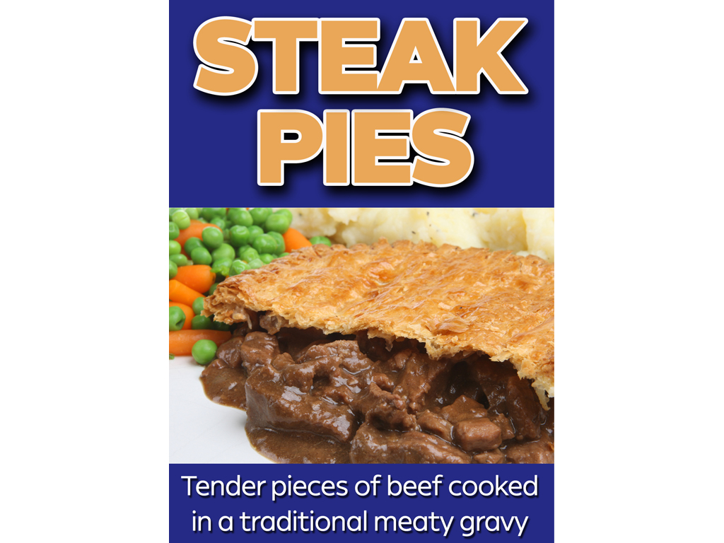 Steak Pies Poster 6 Portrait