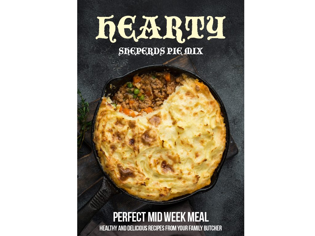 HEARTY SHEPHERDS PIE POSTER A1