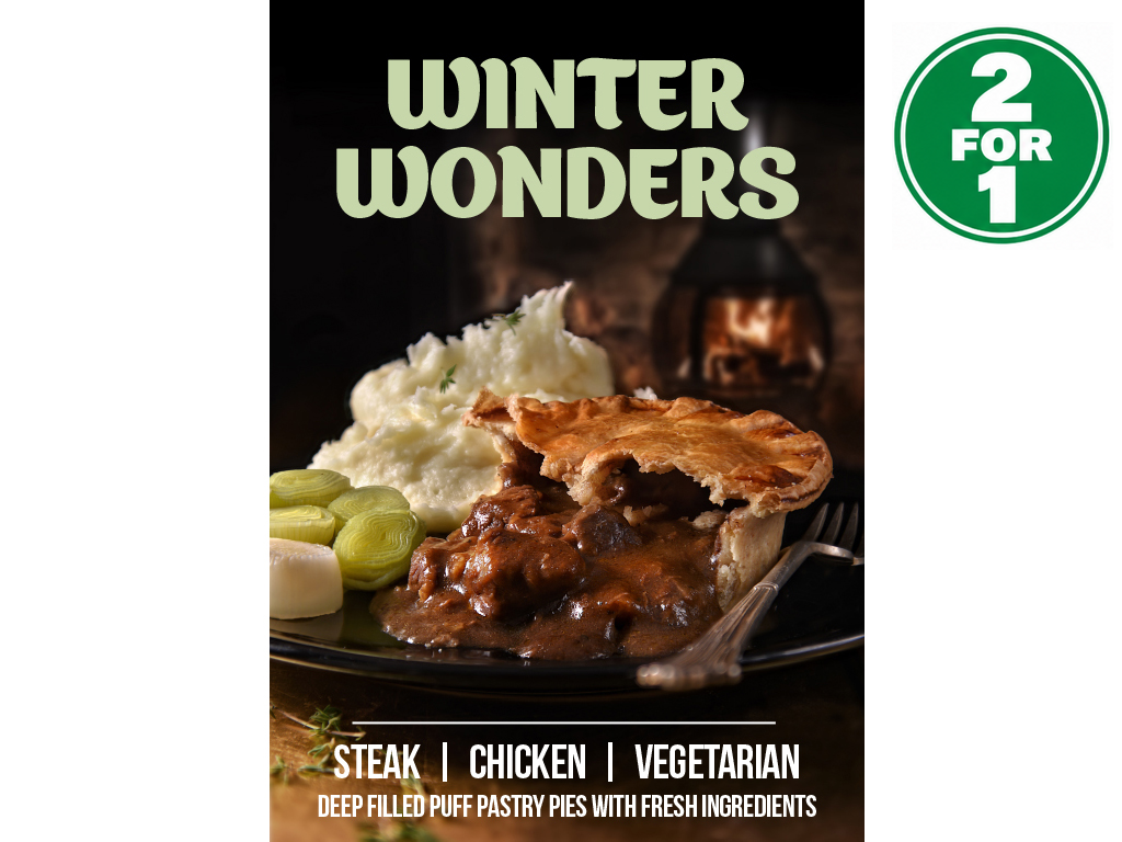 Winter Wonders Pie Poster A1