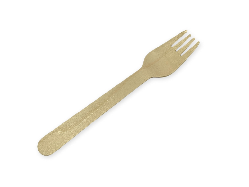 BIODEGRADABLE WOODEN FORK 6 3/4" 1000/BOX