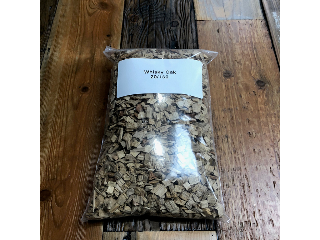 WHISKEY OAK WOOD CHIPS 20/160  15KG SACK