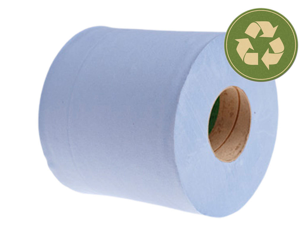 Centrefeed Roll 2 Ply Blue 150M 6 Rolls / Pack