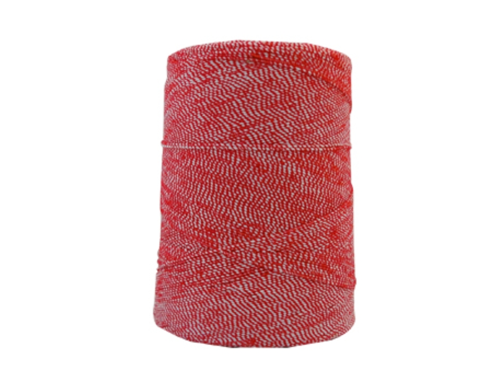 Red & White Elastic Twine 25 Cones Per Box