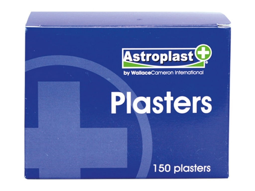 ASSORTED BLUE DETECTABLE PLASTERS 150 PER BOX