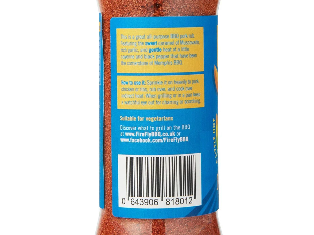 Memphis Pig Rub 175ML X 10 Per Case