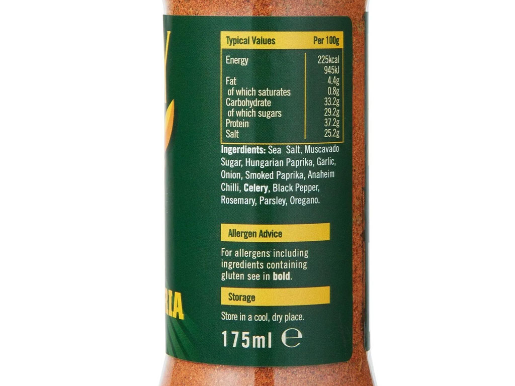 Santa Maria Seasoning Rub 175ML X 10 Per Case