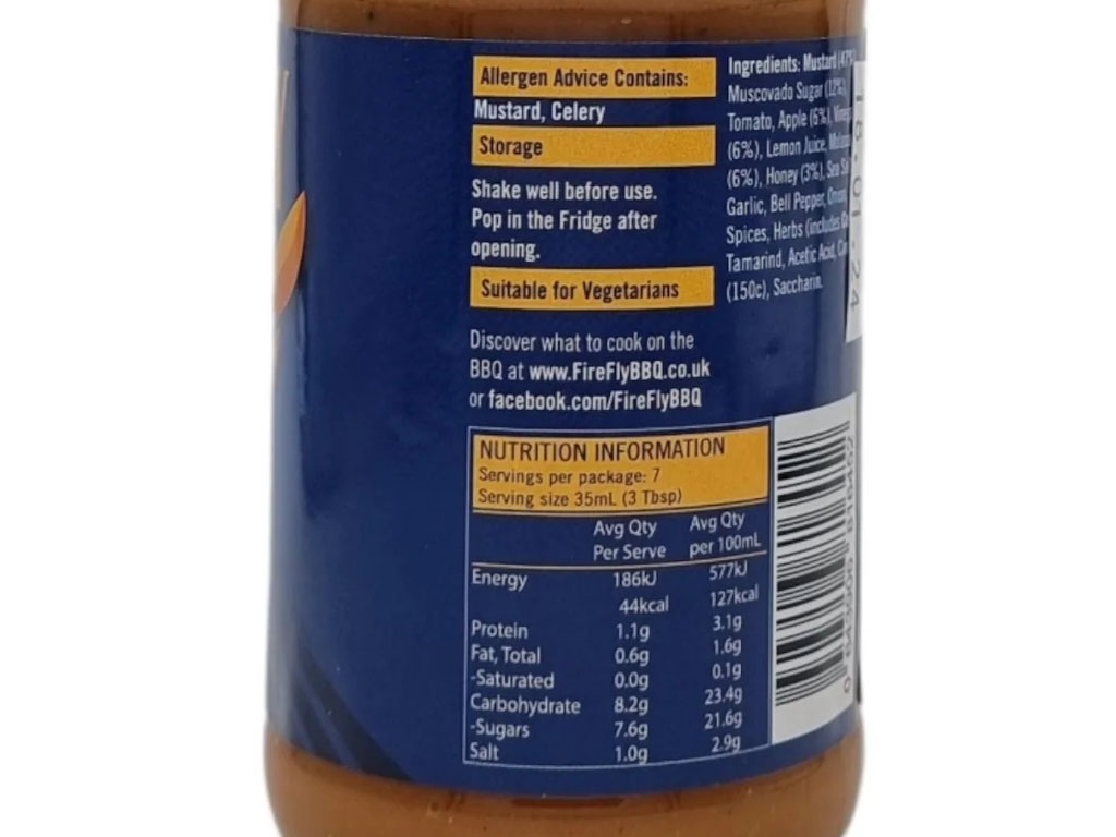 Carolina Mustard Sauce 250ML X 12 Per Case