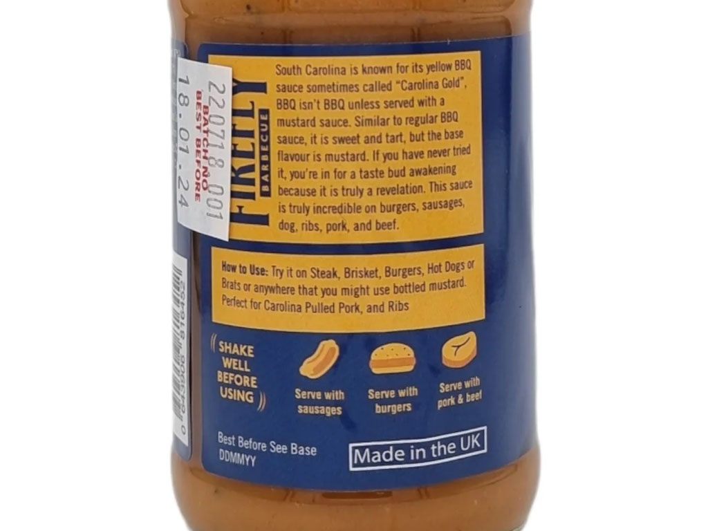 Carolina Mustard Sauce 250ML X 12 Per Case