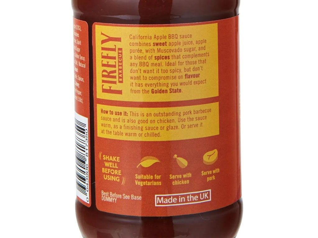 California Apple BBQ Sauce 250ML X 12 Per Case