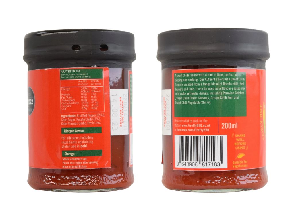 Rocotto Sweet Chilli Sauc 200ML X 6 Per Case