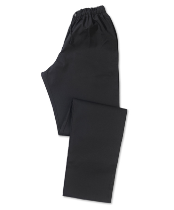 Black Drawstring Chef Trousers Medium
