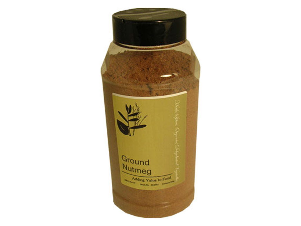 GROUND NUTMEG 500G CATERING SHAKER JAR