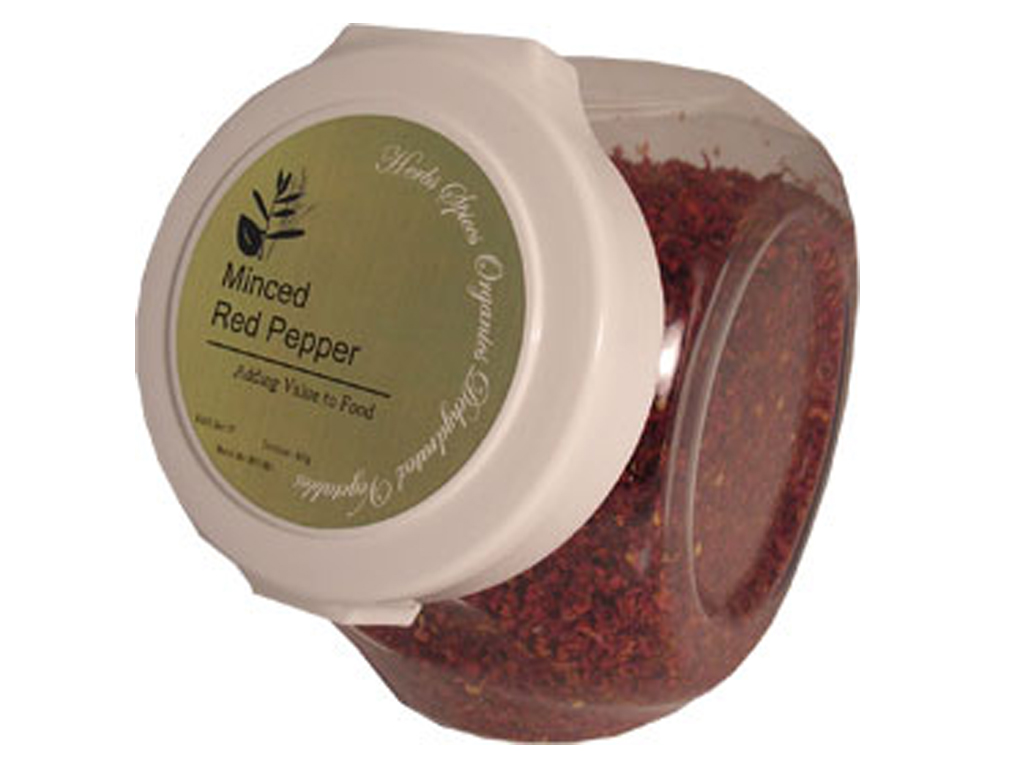 MINCED RED PEPPER 1-3MM 800G FRESHKEEPER  JAR