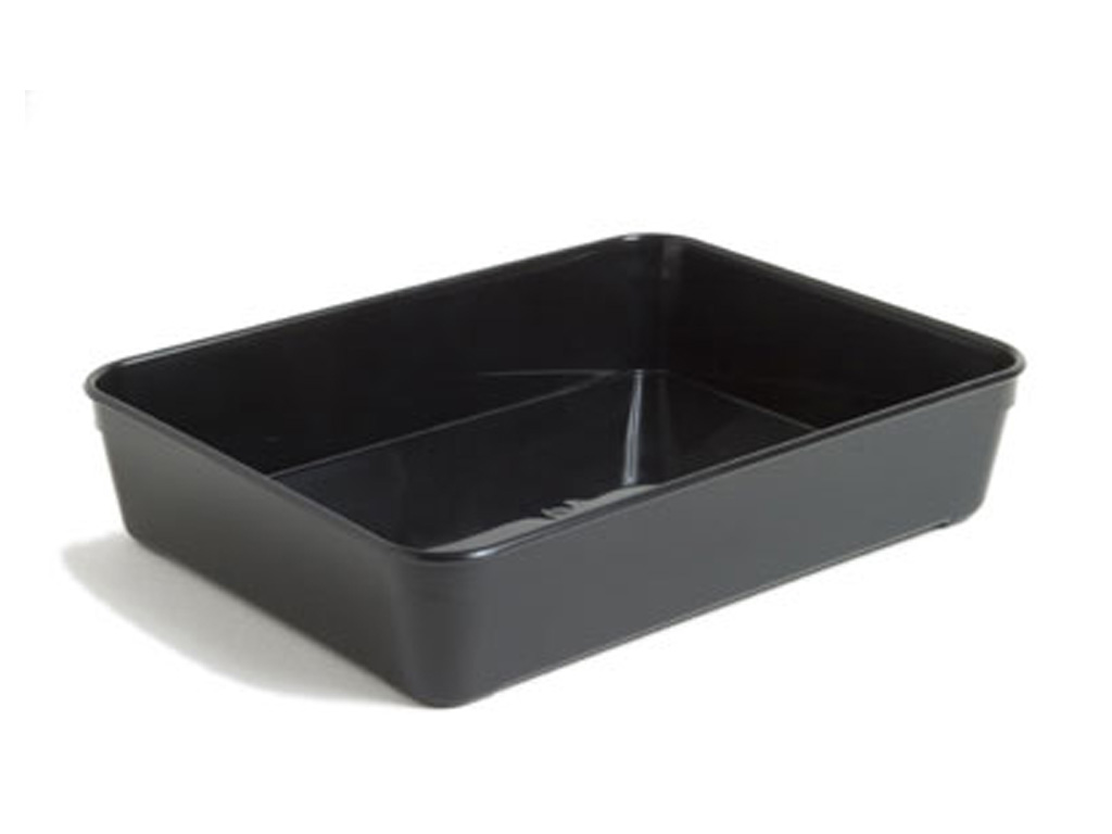 BLACK DISH DEEP 200 x 295 x 68mm