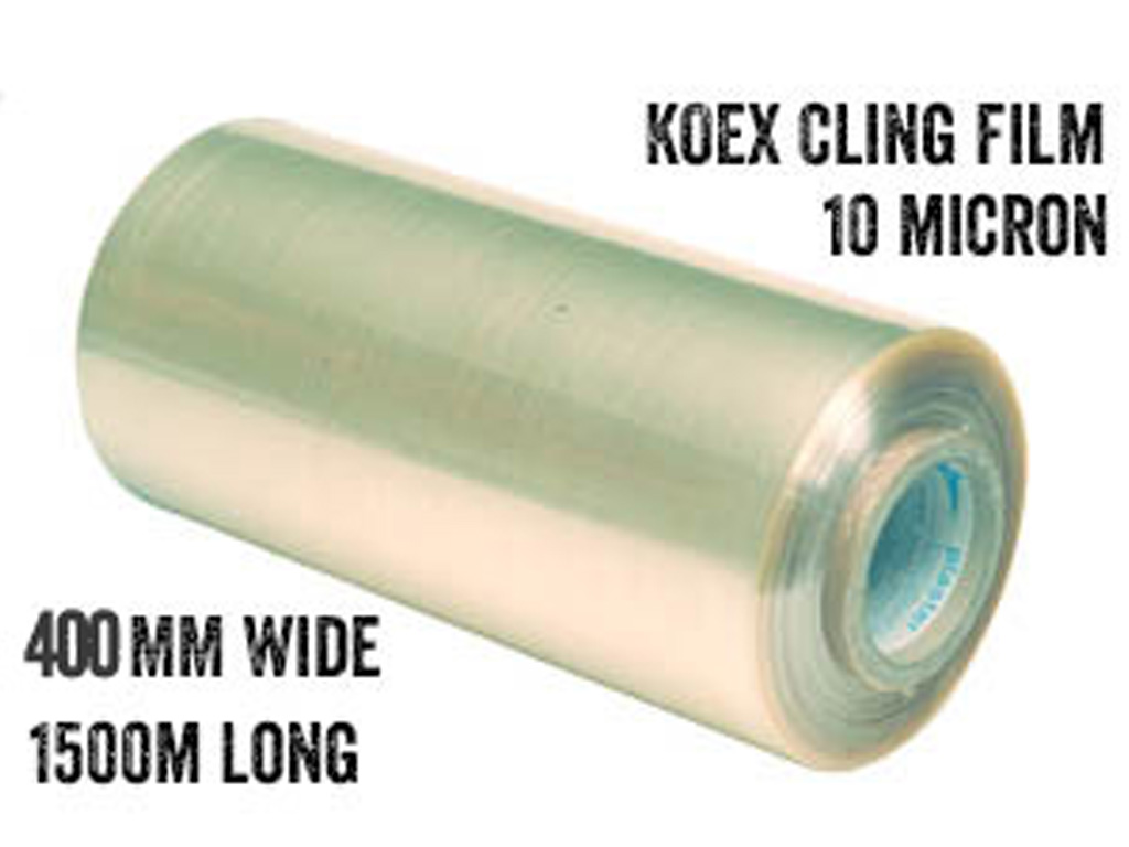 Cling Film 400MM Wide 10 Micron Koex