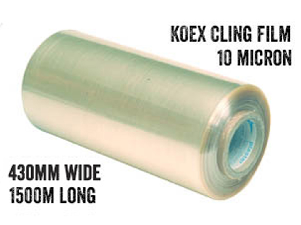 CLING FILM KOEX 430MM x 1500M 10 MICRON