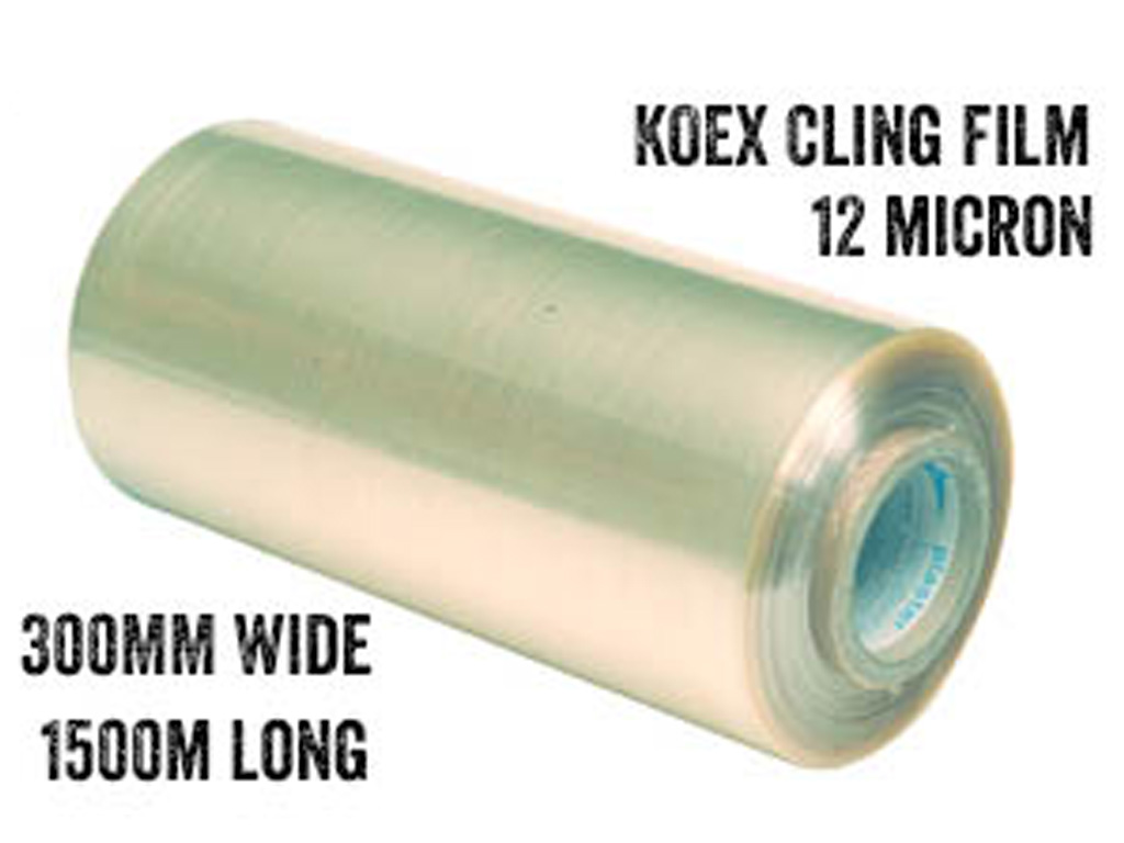 CLING FILM KOEX 300MM x 1500M 12 MICRON