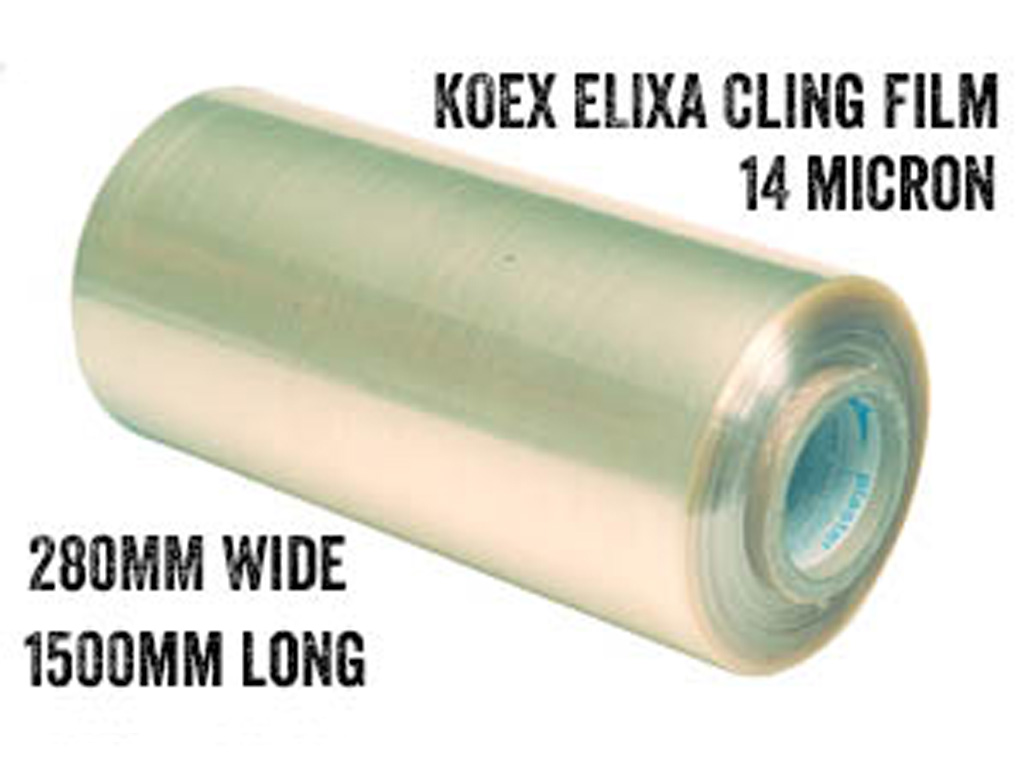 CLING FILM 280MM WIDE KOEX ELIXA 14 MICRON