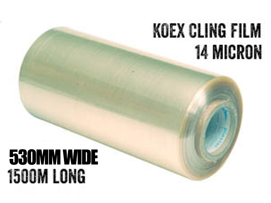 CLING FILM KOEX 530MM x 1500M 14 MICRON