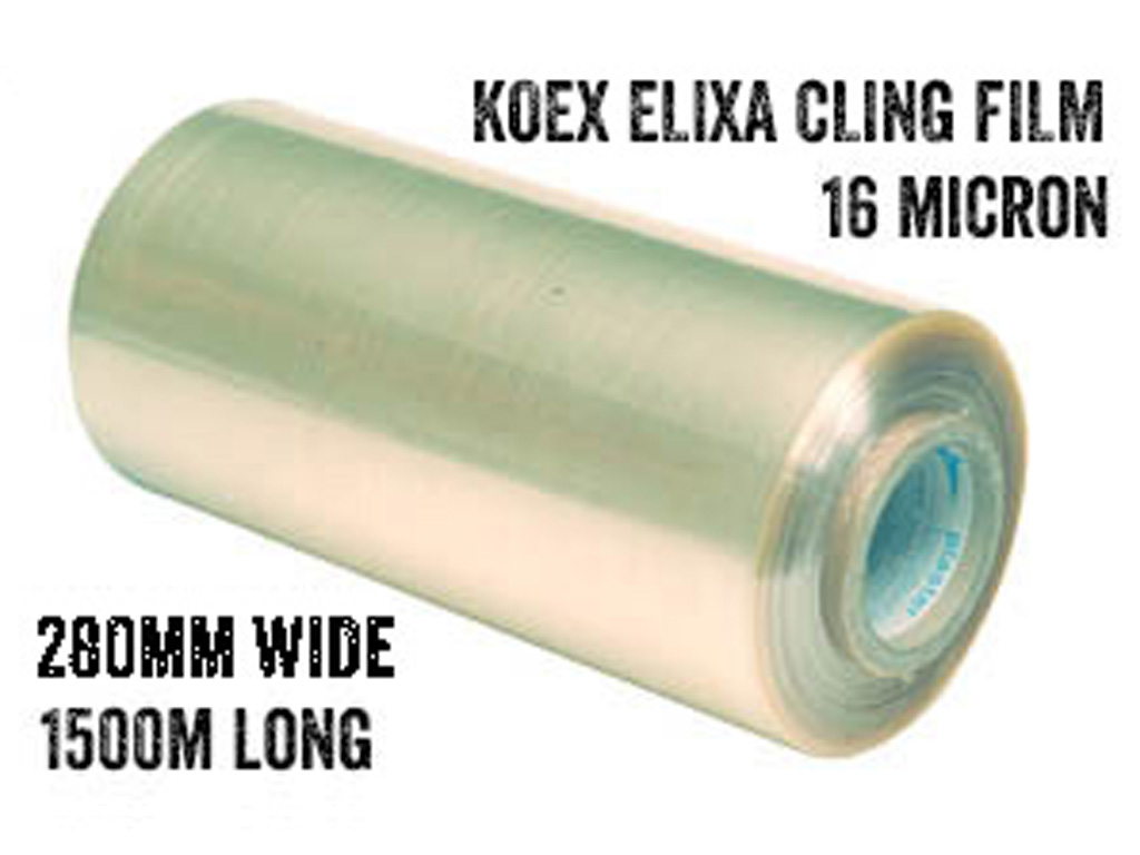 CLING FILM 280MM WIDE KOEX ELIXA 16 MICRON