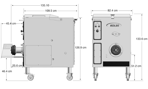 Kolbe Mixer Grinder Mw 52-120 3PH 10HP