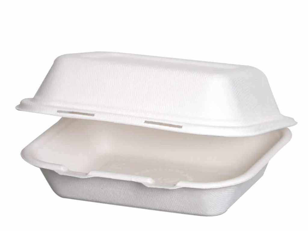 BIO WHITE CLAMSHELL 7" X 5" 500 PER BOX