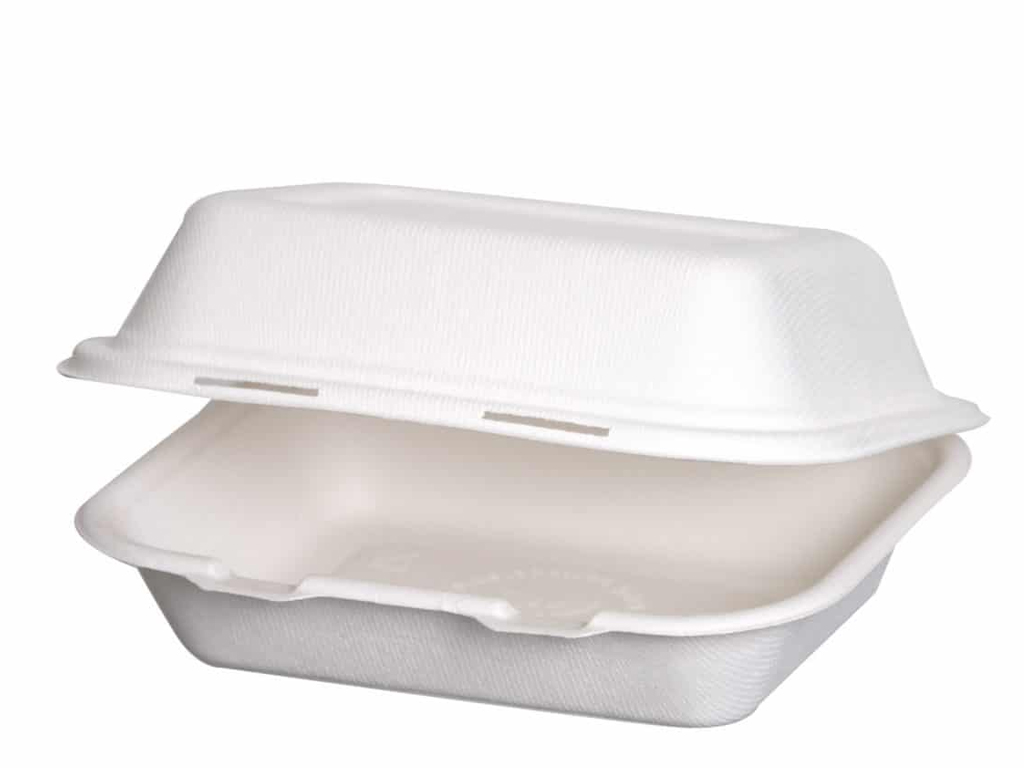 Bio White Clamshell 9" X 6"  300 Per Box