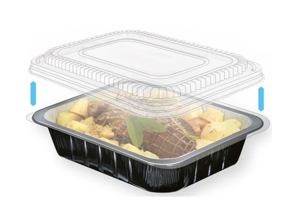 APET LID FOR COMPAC G TRAY 240/BOX