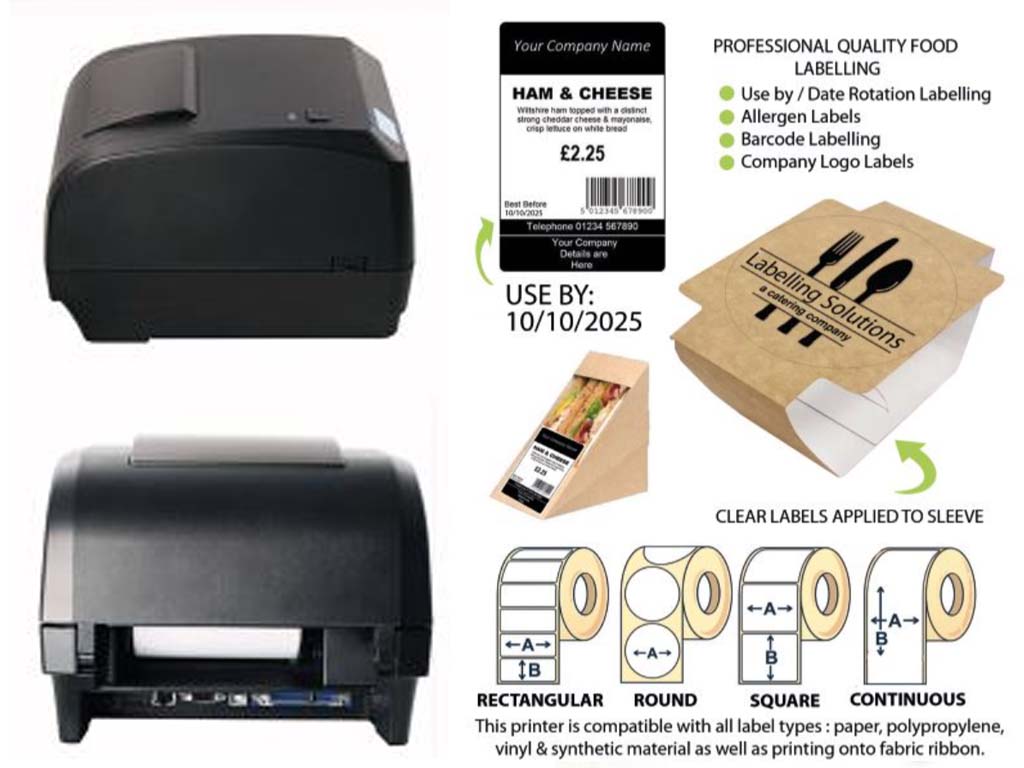 Thermal Transfer Printer 300DPI - Inc. Cutter