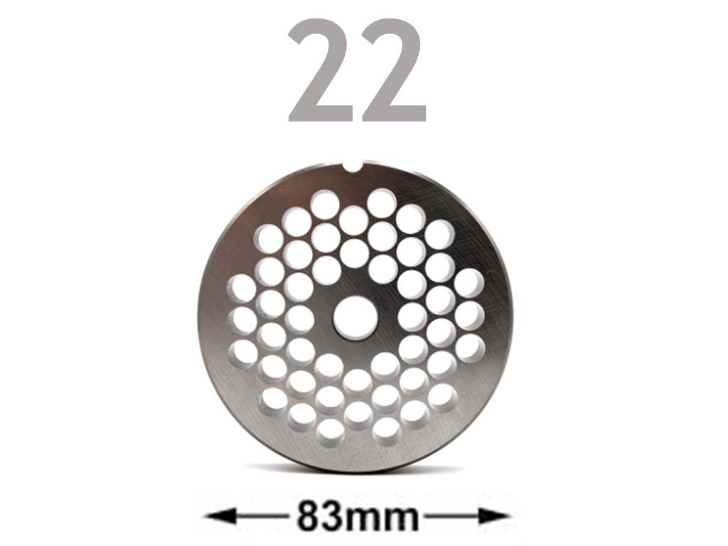 22 Mincer Plate 8MM Double Sided L&W