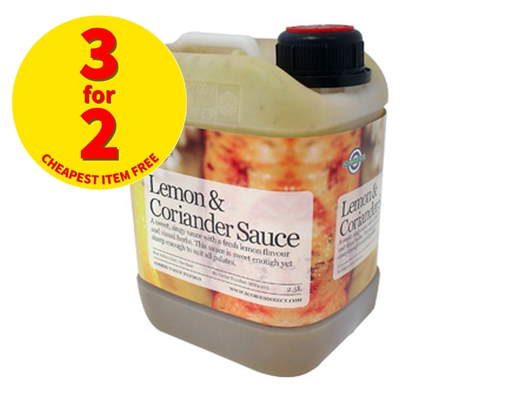 LEMON & CORIANDER SAUCE 2.5KG BOTTLE