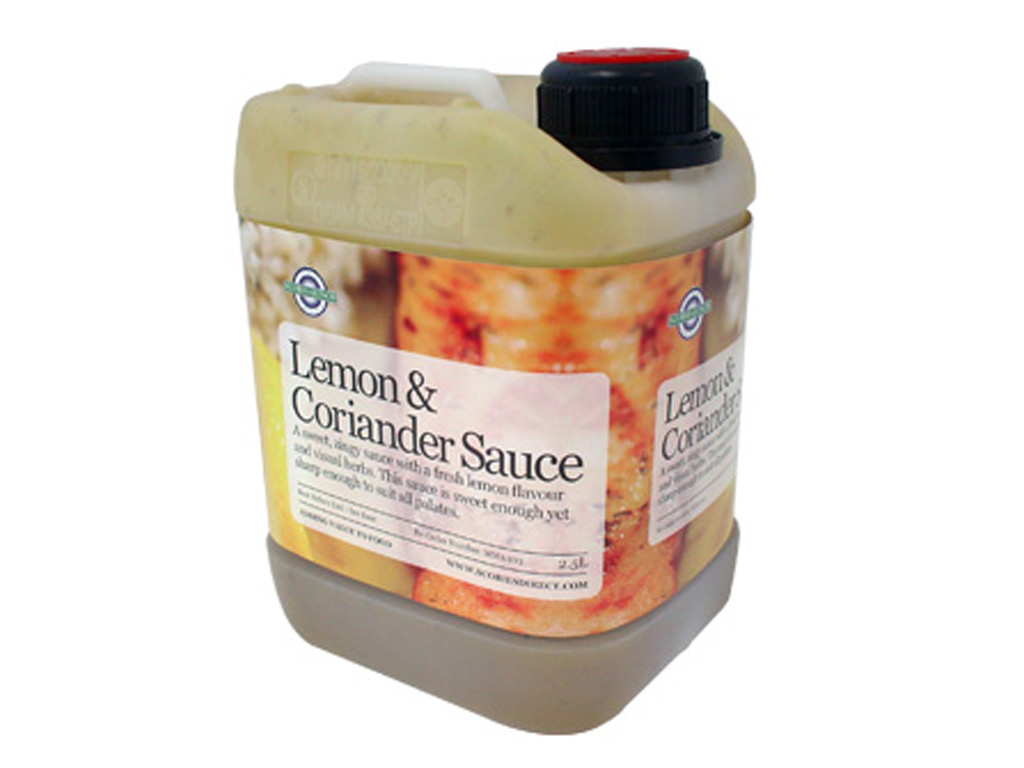 LEMON & CORIANDER SAUCE 2.5KG BOTTLE