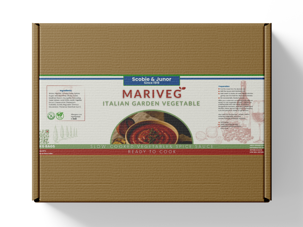 MARIVEG ITALIAN VEGETABLE 2X1KG PACKS PER BOX