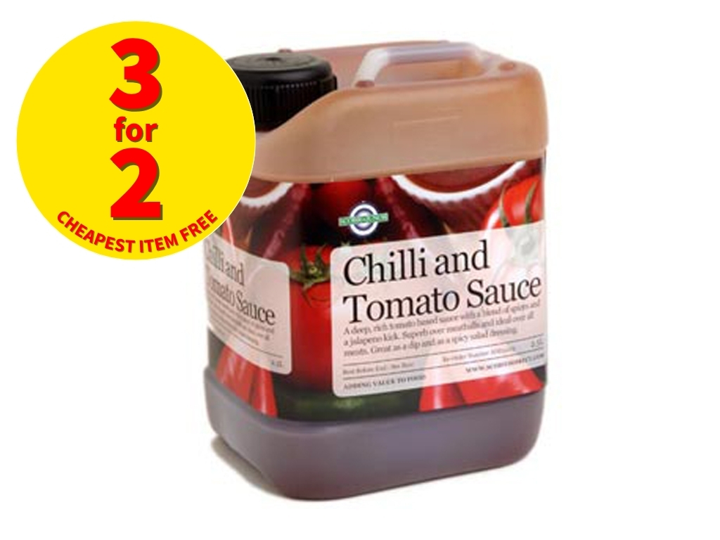 CHILLI & TOMATO SAUCE 2.5KG BOTTLE