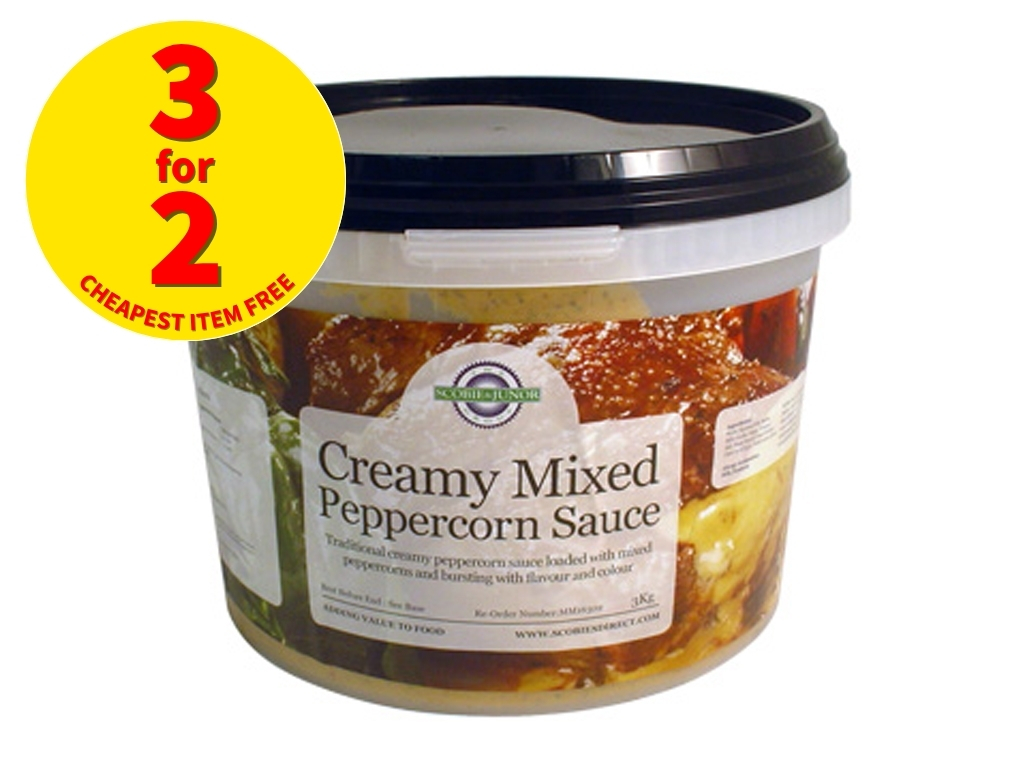 CREAMY MIXED PEPPERCORN SAUCE 3KG PAIL