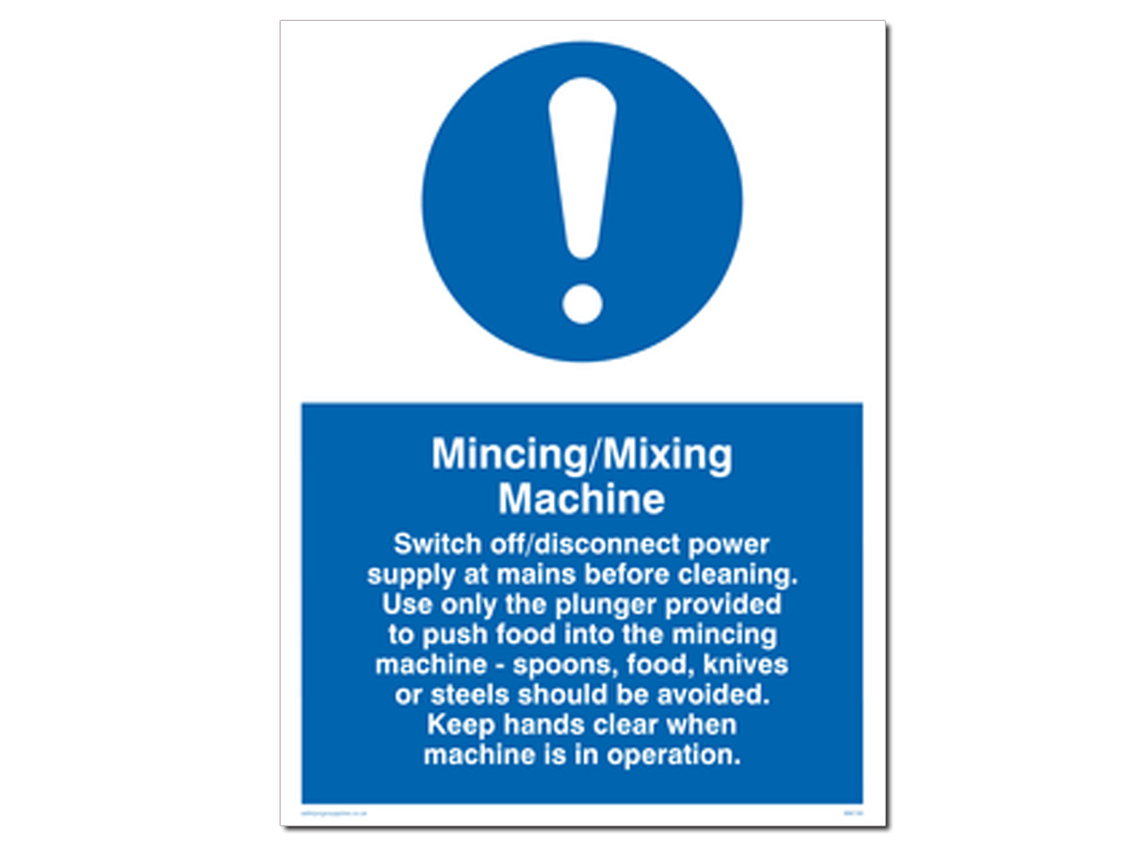 MINCING/MIXING A3 WALL SIGN