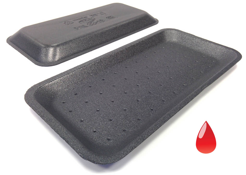 8D BLACK EPS TRAY 500/PACK