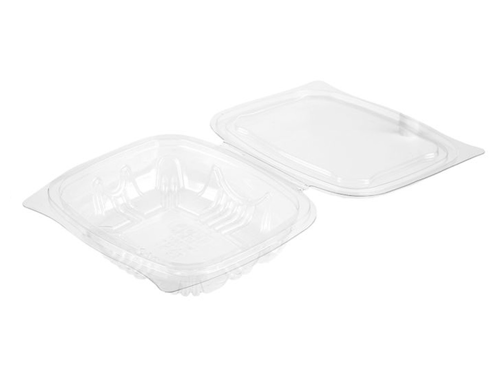 HINGED LID CONTAINER PET 250CC 330/BOX
