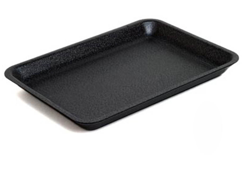 18D BLACK EPS TRAY REGULAR 250/PACK
