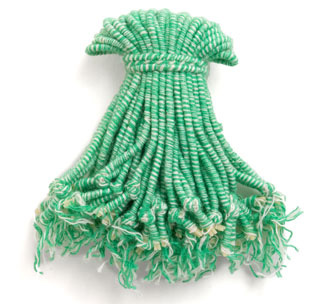 ELASTICATED MEAT TIES GREEN 4.5CM  1000 PER BAG