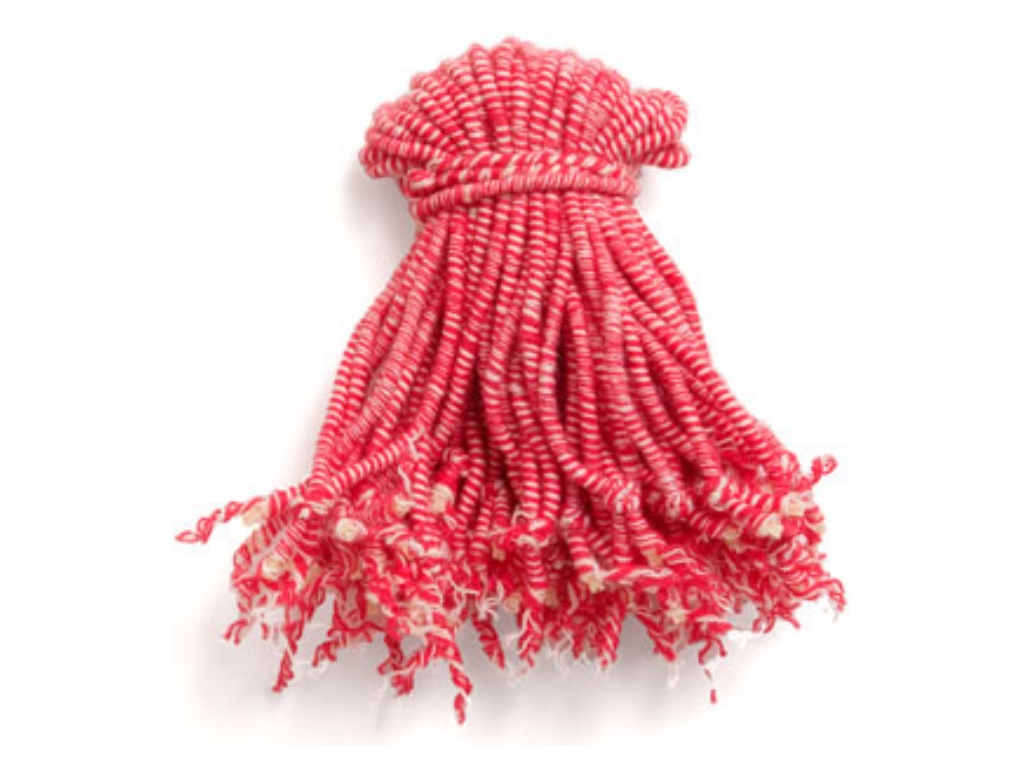 POULTRY LOOPS RED/WHITE 11CM  25K / BOX - 12KG