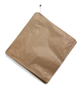 BROWN KRAFT PAPER BAG 12" X 12"  500/BOX