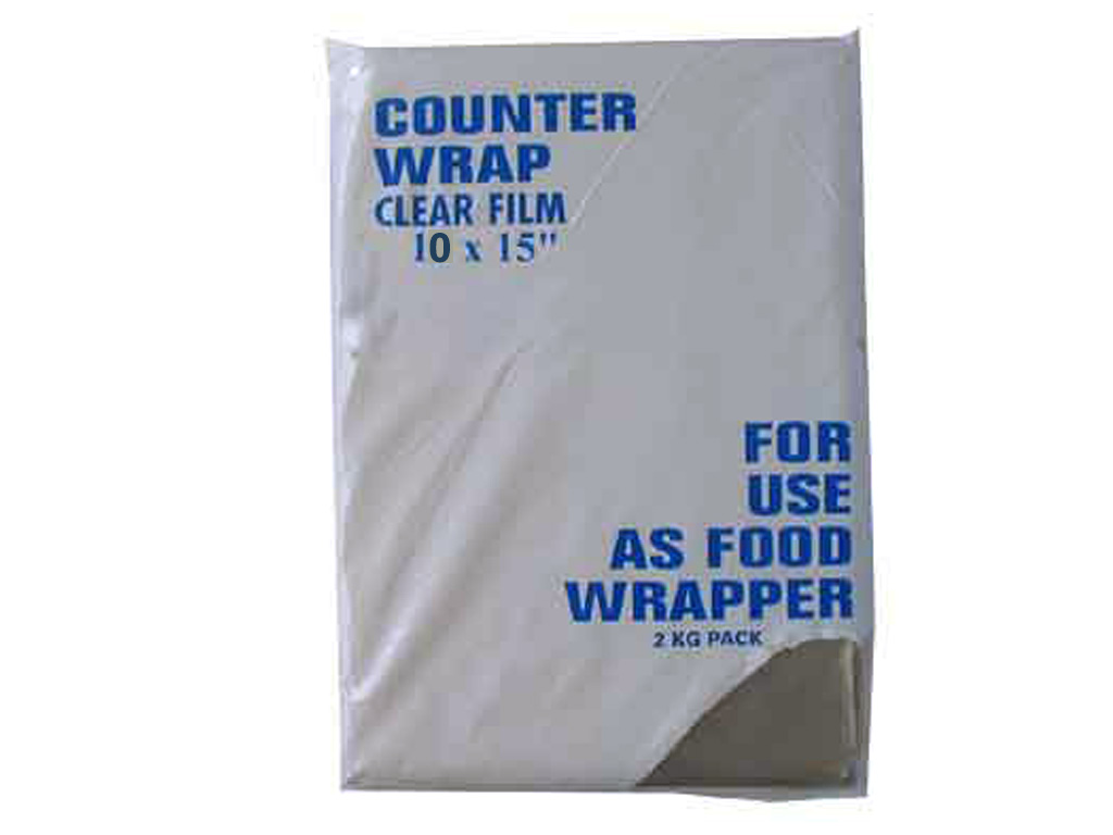 COUNTER WRAP - CLEAR 10" X 15"