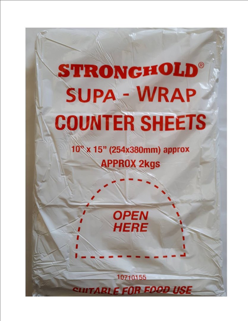 SUPAWRAP HD SHEET 10" X 15", 25 MICRON 2KG